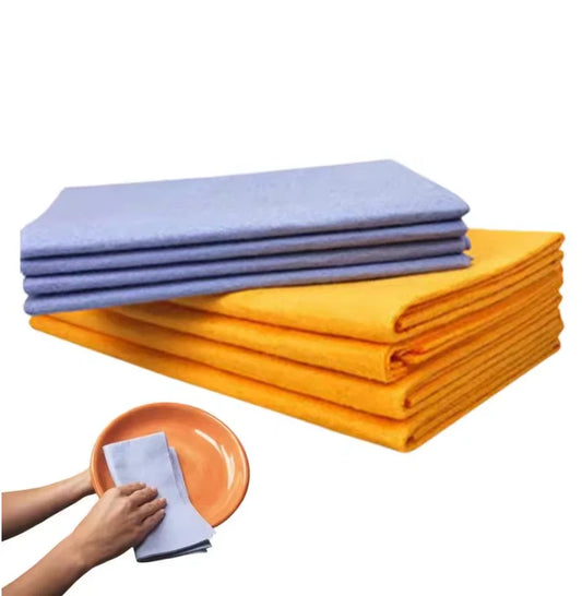 8Pcs Ultra-Absorbent Miracle Cleaning Shammy Multi-Purpose Rags Towels Cloth UK